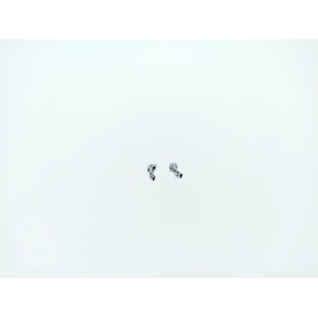 2 rétroviseurs rectangulaires chromés (même côté) - 4X2.60 mm - 1:43