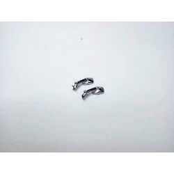 2 rétroviseurs rectangulaires chromés (même côté) - 4X2.60 mm - 1:43