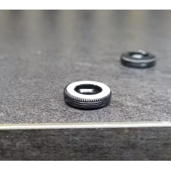 4 pneus ø12mm avec coté blanc - Résine souple - Artisans43