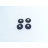 4 roues complètes - Diam. 17mm - Bleu - Ech. 1:43 - Résine