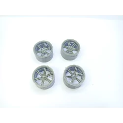 4 jantes 6 branches - ø30 x 18 mm - Résine - 1:18
