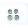 4 jantes 6 branches - ø30 x 18 mm - Résine - 1:18