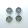 4 jantes ø29 X 19.50 mm - Résine - 1:18