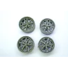 4 jantes 27X15 mm - Résine - 1:18