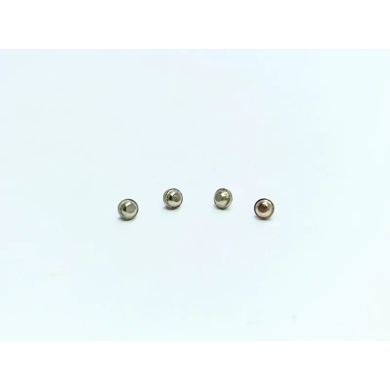 4 bases de phares arrières ø2mm - Laiton + Nickelage - CPC Production