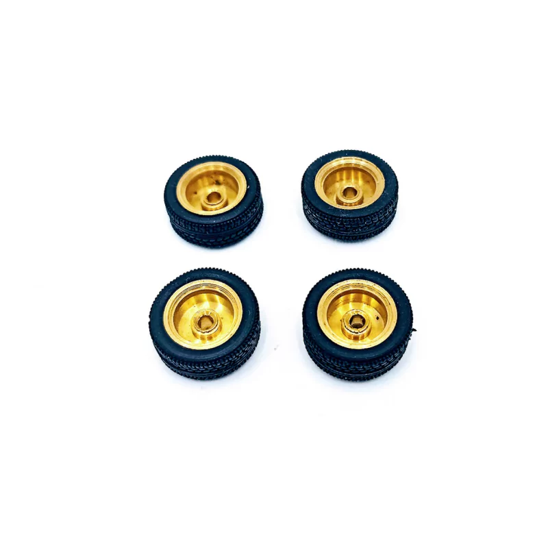 4 Pneus + Jantes Laiton - ø 14.50 mm - CPC Production