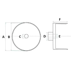 4 Pneus + Jantes Laiton Nickelé - ø 12.50 mm - CPC Production