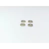 4 bases de phares ø5mm - Laiton + Nickelage - CPC Production