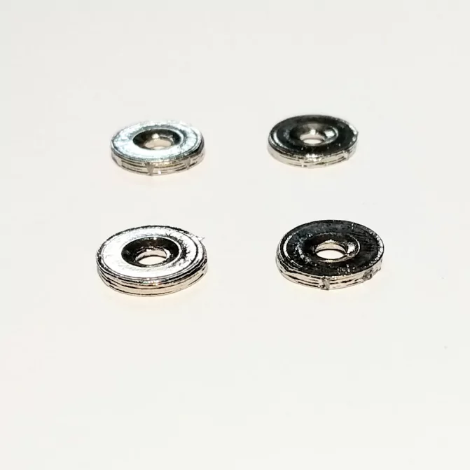 4 disque White Metal - Chromé - ø9mm - Ech 1:43 |Pièces et kits pou...