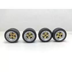 Jantes GOTTI - ø28.50 mm- Résine - 1:18