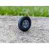 4 roues de camion ø24.50 mm - Résine + 3D - 1:43