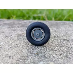 4 roues de camion ø24.50 mm - Résine + 3D - 1:43