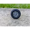 4 roues de camion ø24.50 mm - Résine + 3D - 1:43