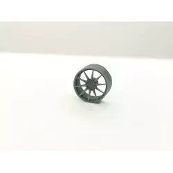 4 jantes 10 rayons - ø11.20 x 5 mm - Résine 3D - 1:43