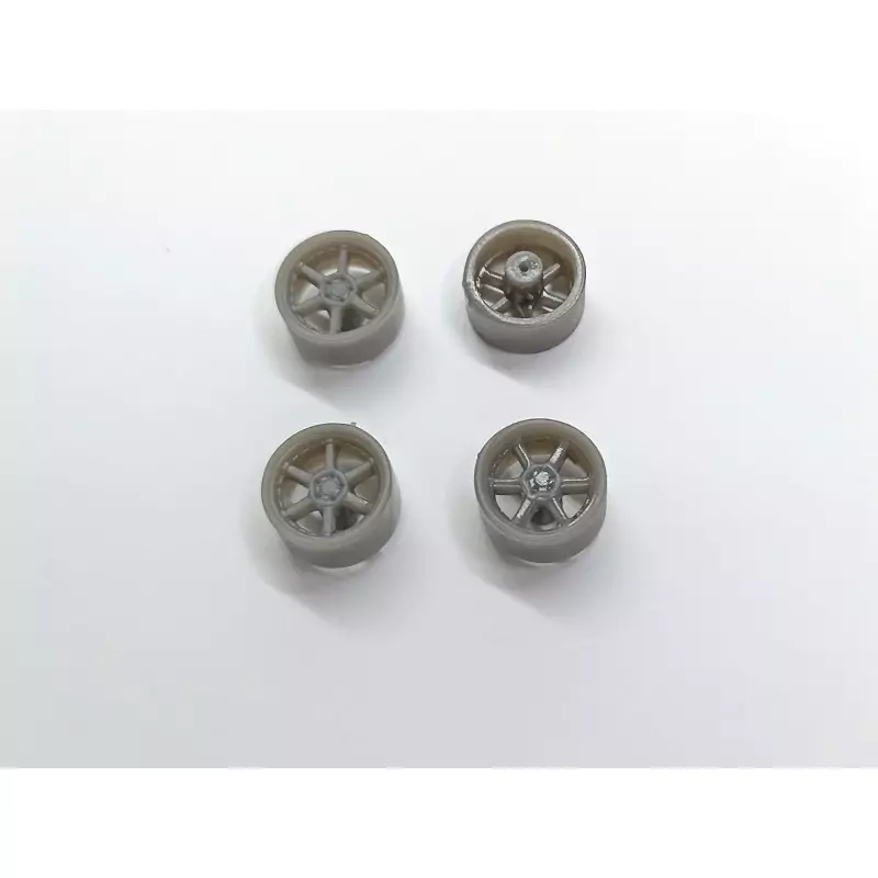 4 jantes ø9.20 mm - Résine 3D - 1:43