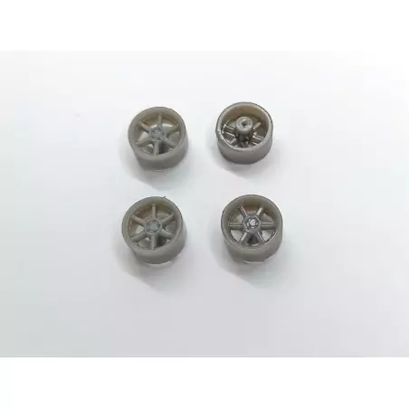 4 jantes ø9.20 mm - Résine 3D - 1:43