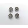 4 jantes ø9.20 mm - Résine 3D - 1:43