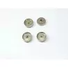 4 jantes en laiton nickelé ø 12 mm - CPC Production