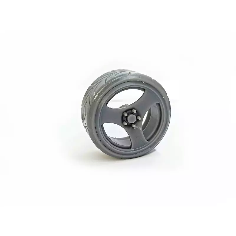 4 Jantes 3 branches 19" - Résine 3D - 1:18