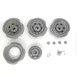 4 Jantes GOTTI 073R - compatible pneus EAGLEMOSS - 1:8