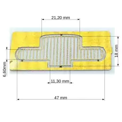 Calandre Camion 47 mm - Laiton - Photodécoupe - CPC Production - 1:43