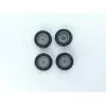 4 roues ø15 mm - Résine 3D - 1:43
