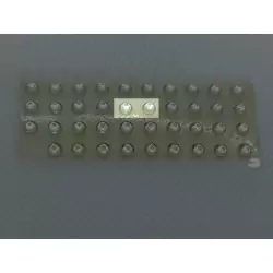 2 Pastilles de phares - Rond Blanc - ø3 mm