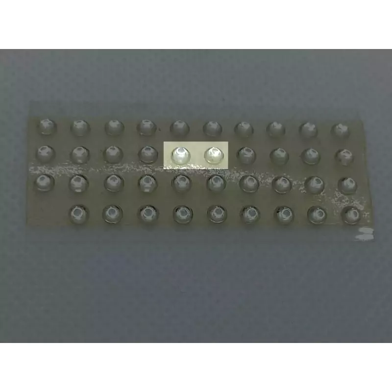 2 Pastilles de phares - Rond Blanc - ø3 mm