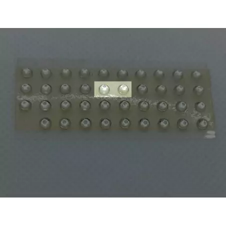 2 Pastilles de phares - Rond Blanc - ø3 mm