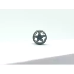 4 jantes 5 branches ø10.20 mm - Résine 3D - 1:43