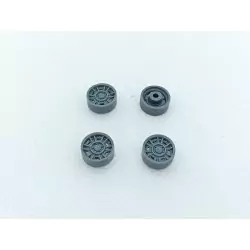 4 jantes Ferrari Dino 246 - ø9.50 mm - Résine - 1:43