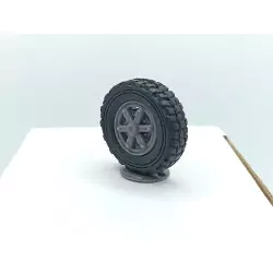 Roue de camion ø30 mm - Résine - 1:43 - À l'unité