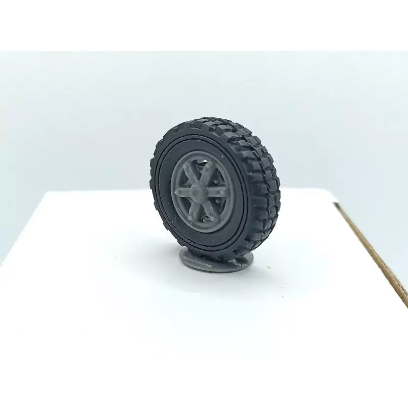 Roue de camion ø30 mm - Résine - 1:43 - À l'unité