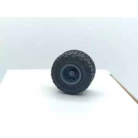 Roues arrières doubles de camion ø25.50 mm - Résine - 1:43 - À l'unité
