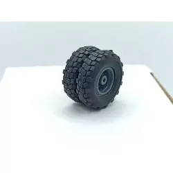 Roues arrières doubles de camion ø25.50 mm - Résine - 1:43 - À l'unité
