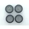 4 roues ø33.50 mm - Résine - 1:18