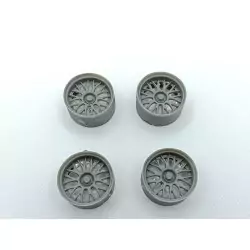 4 jantes ø29 mm - Résine - 1:18