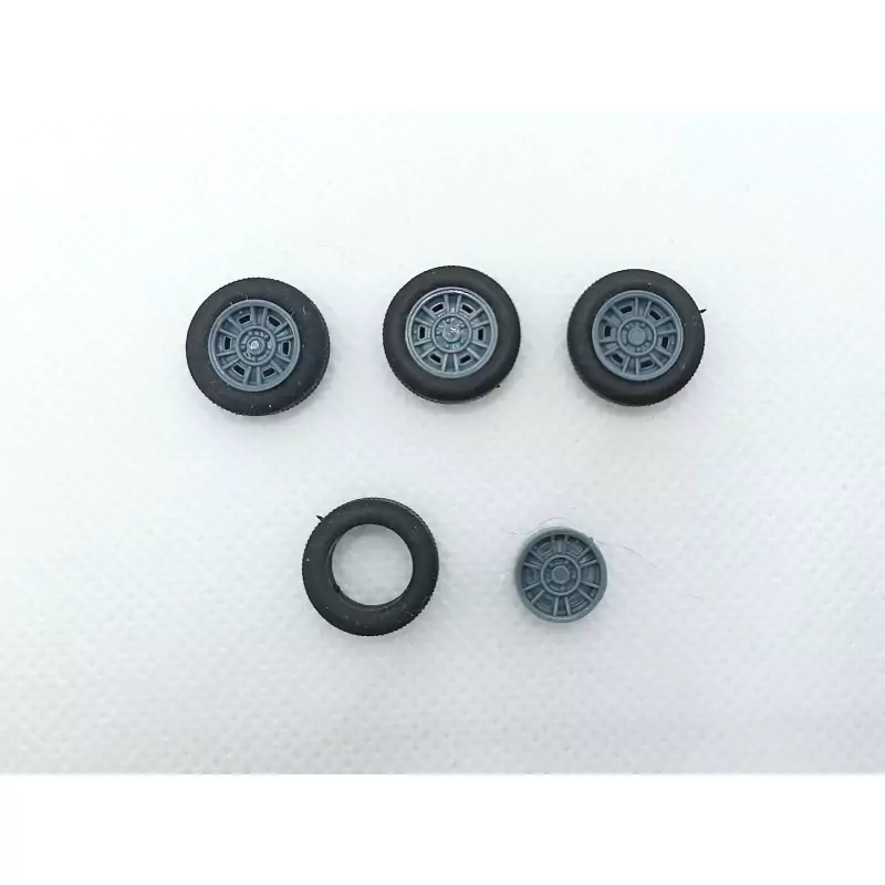 4 roues Ferrari Dino 246 - ø14.40 mm - Résine 3D - 1:43