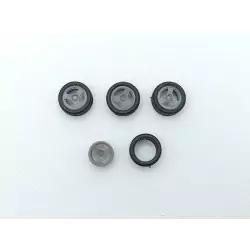 4 roues 3 branches ø15.50 mm - Résine - 3D Creative - 1:43