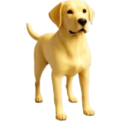 Diorama : Labrador - Résine 3D - 1:43