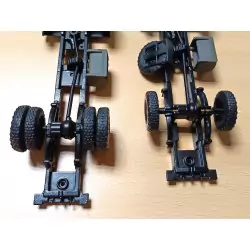 2 ressorts à lame pour camion - 4cm - 1:43