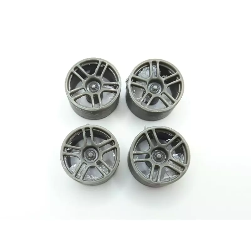 4 jantes ø27 X 17.30 mm - Résine - 1:18