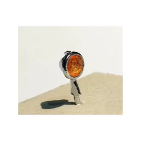 2 phares ø6 mm - Orange - White Metal - 1:43