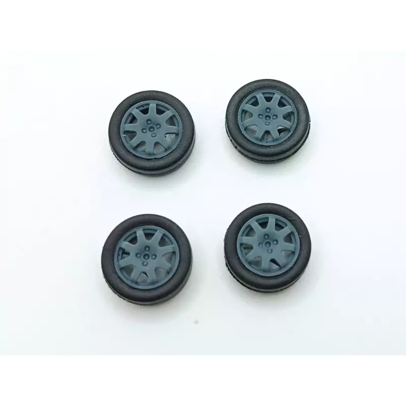 4 roues ø15.30 mm (type Renault) - 3D Creative - 1:43