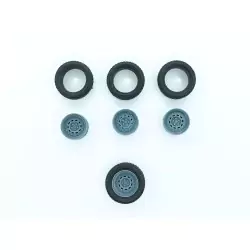 4 roues Gotti ø15 mm - 3D Creative - 1:43