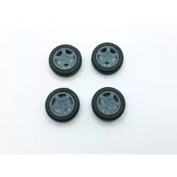 4 roues ø13 mm (Type Peugeot) - 3D Creative - 1:43