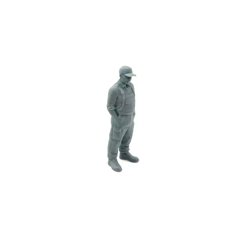 Diorama : Homme debout - Salopette et Casquette - 3D CREATIVE - 1:43