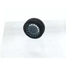 4 roues ø15.30 mm avec jantes Rallye - 3D CREATIVE - 1:43