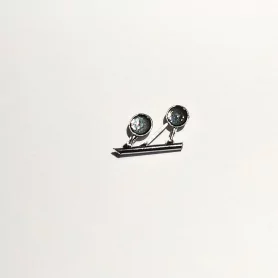 2 phares ø7.50x3.50mm - White Metal - 1:43