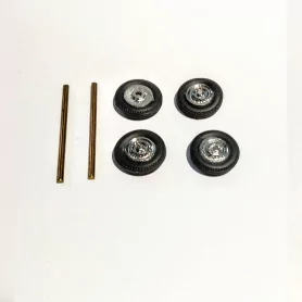 4 roues - Chevrolet Corvette - White Metal - 1:43 |Pièces et kits p...